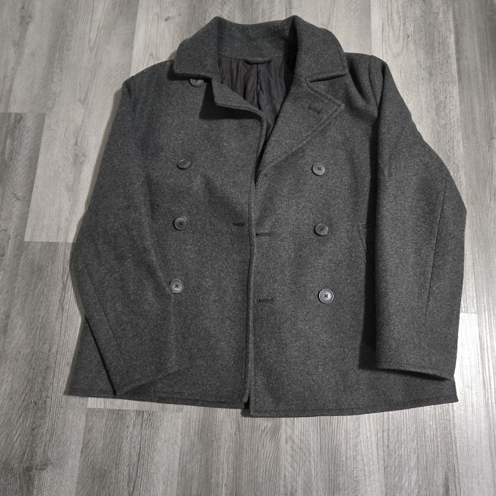 Men's Classic Gray Peacoat